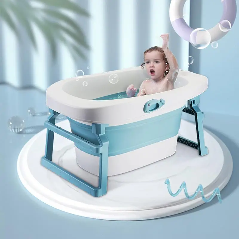 

3 In 1 Foldable Bathtub Baby Bath Tub Sitting Oversize Babies Accessories Folding Bathtub Newborn Supplies Expandable Bathtub