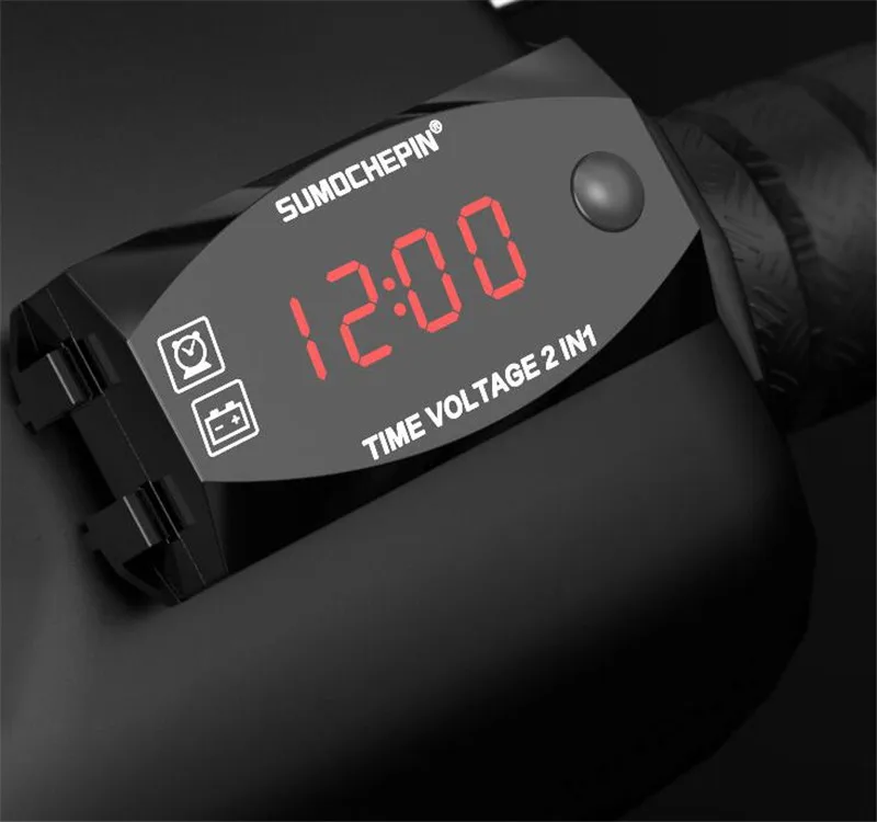 Светодиодный электронный дисплей для автомобиля цифровые часы мотоцикла