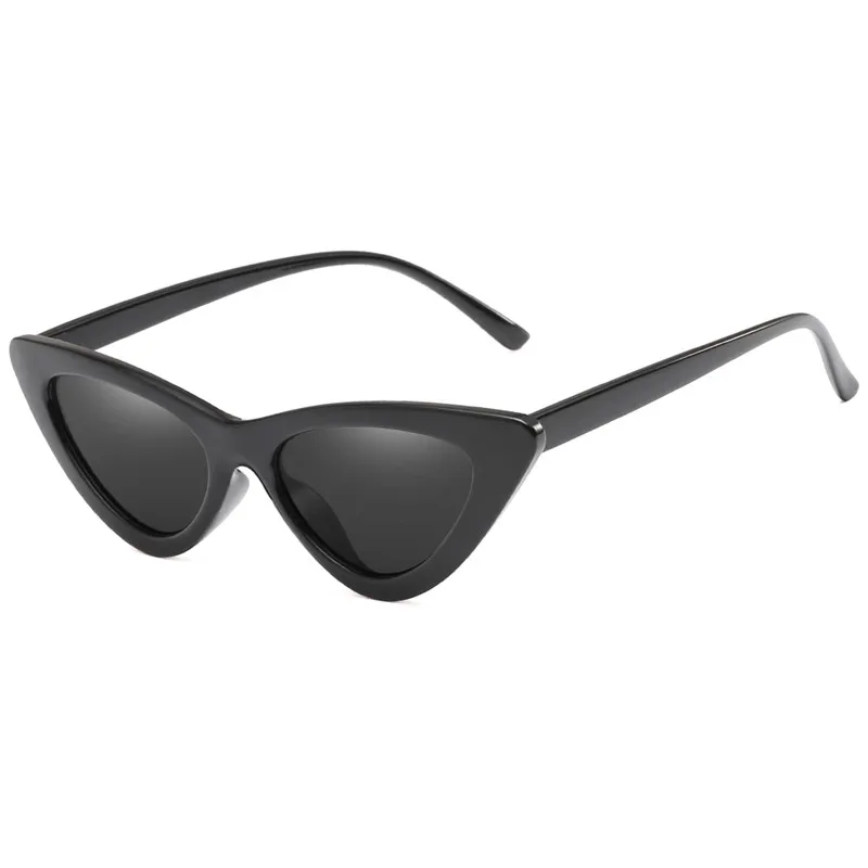 RBROVO новые роскошные Cateye Солнцезащитные очки женские классические Винтажные Солнцезащитные очки для покупок Ретро Lunette De Soleil Femme UV400 - Цвет линз: Black Gray