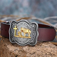 western cowboy pray belt mens leather classic belt a system novel belts