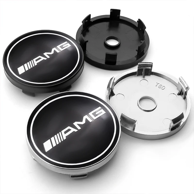 

4pcs 60mm Car Emblem Wheel Center Hub Cap Auto Rim Covers For Mercedes benz AMG W176 W177 w204 w205 w211 w212 w213 Accessories