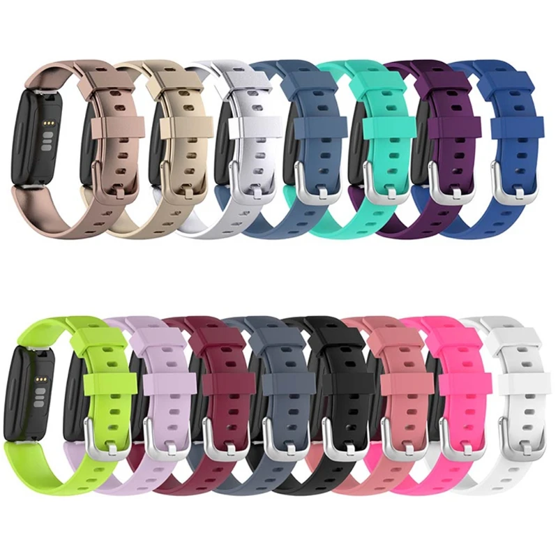 For -Fitbit inspire2 Smartwatch Bracelet Sport Silicone official same Strap X7JB