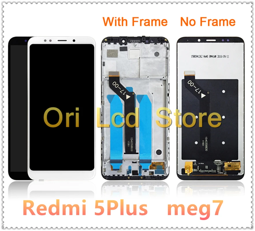 Оригинальный ЖК-дисплей с рамкой для Xiaomi Redmi 5 PLUS сенсорный экран redmi5 MEG7 |