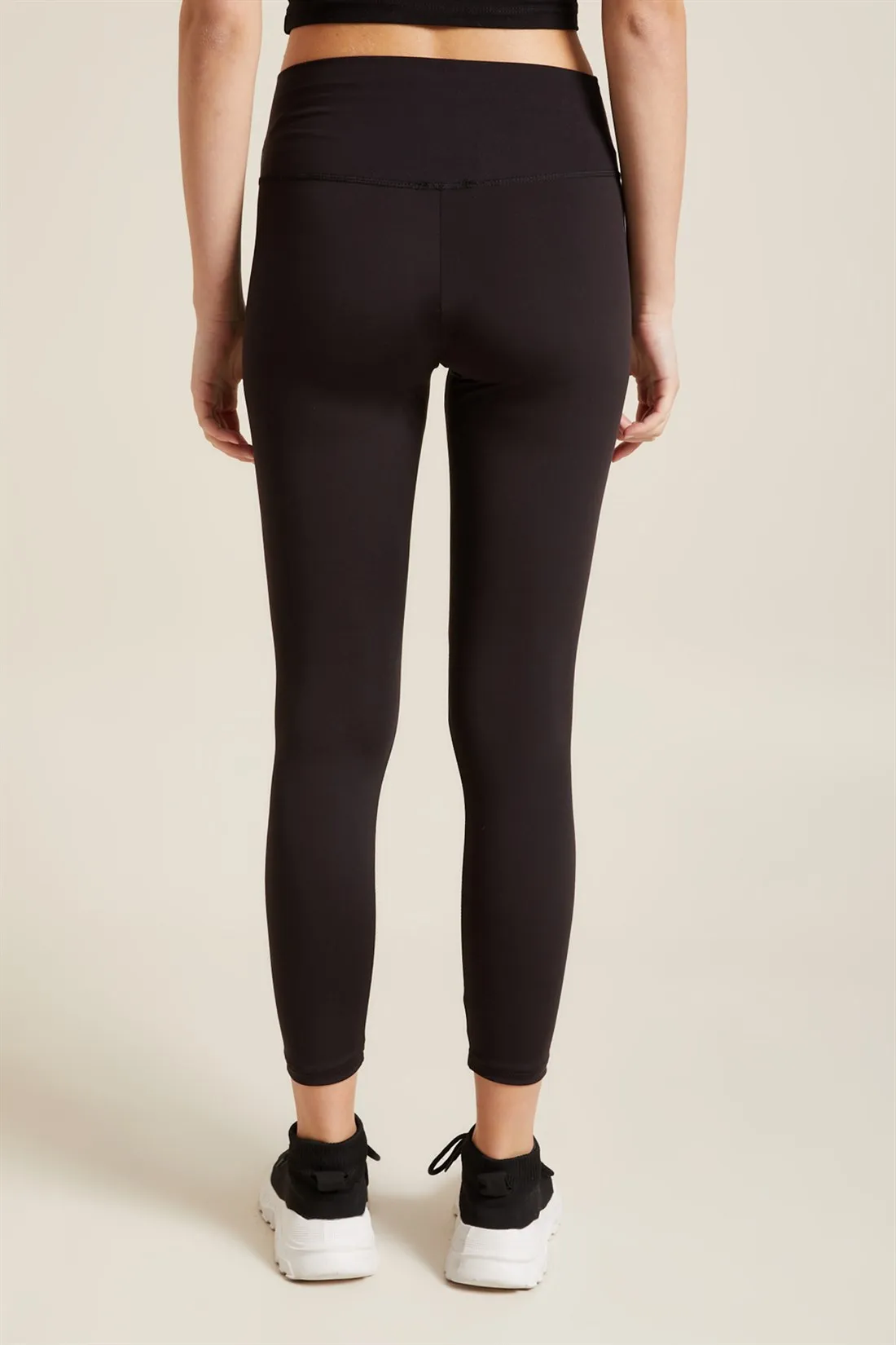 

Women's Black High Waist Rallying Athlete Leggings