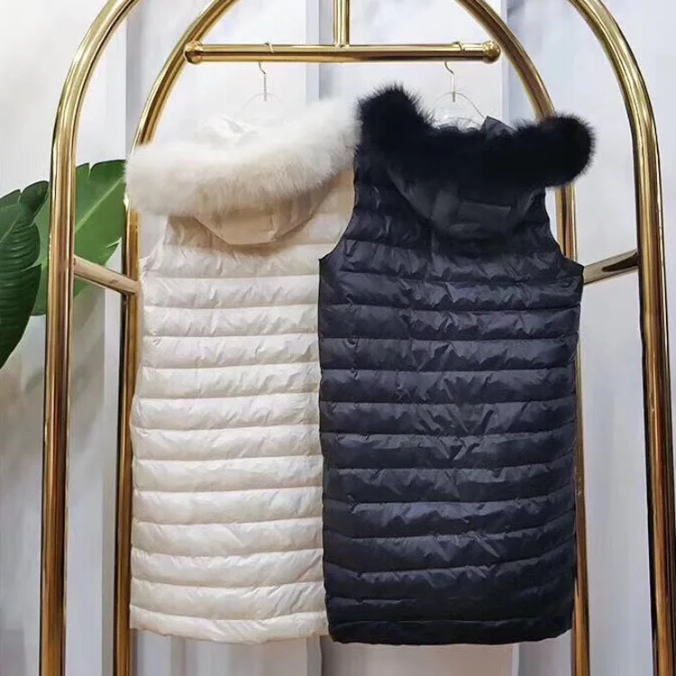 Новый стиль легкая пуховая куртка без рукавов жилет в Корейском стиле брендовый