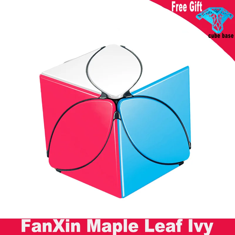 

FanXin Maple Leaf Magic Speed Cube 3x3 Stickerless Speed Puzzle Twisty Brain Teaser Educational Toys For Children Gifts