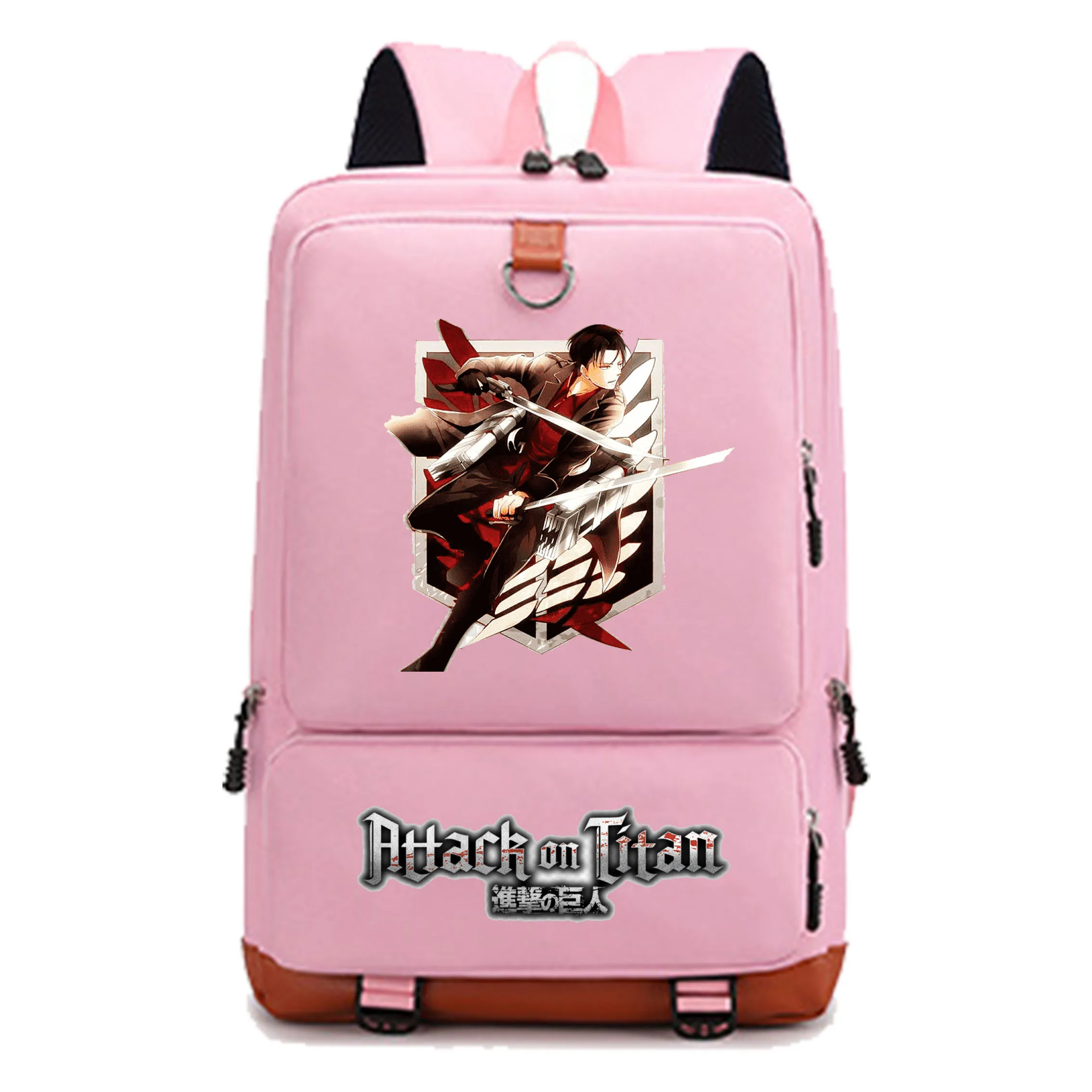 

2021 Print Attack on Titan Travel USB Backpack School Backpack