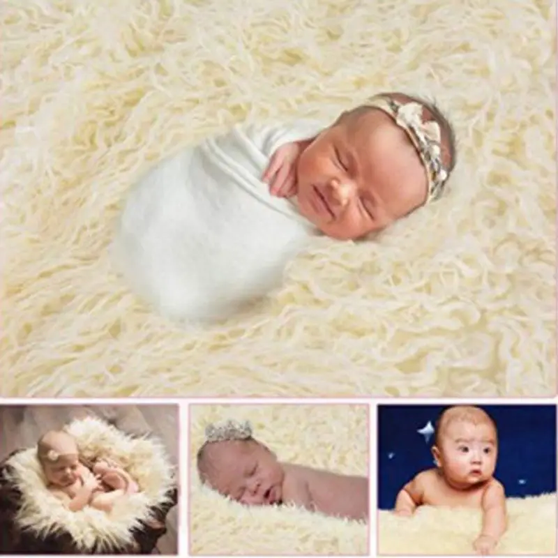 

3 Pcs/set Kids Baby Wrap Headband Blanket Set Newborn Photo Photography Props children's photography
