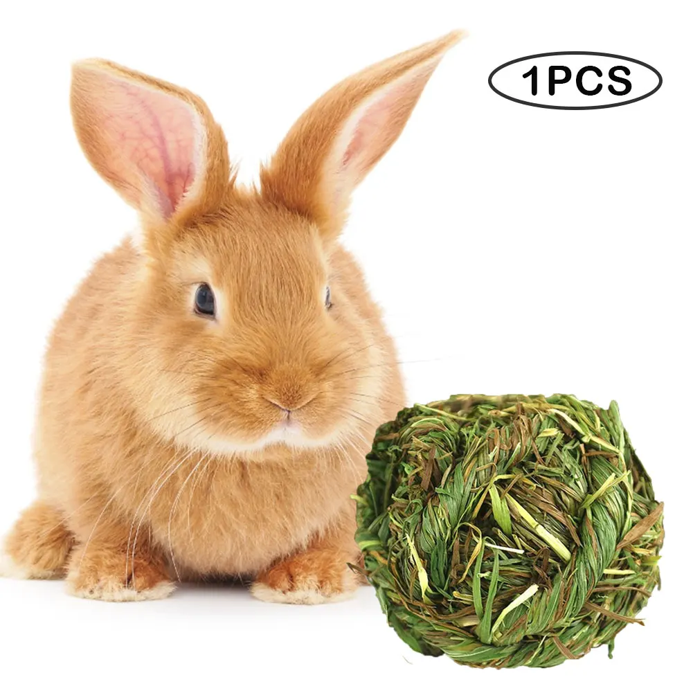

Мячик для жевания для кролика, игрушки для жевания в виде травы, кролики, кролики, хомяк, морские свинки, гербилы