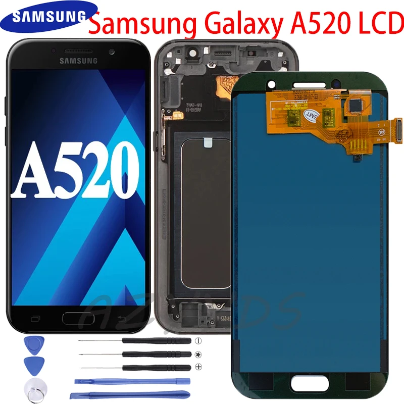 

NEW 5.2'' OLED LCD For SAMSUNG Galaxy A5 2017 A520 A520F SM-A520F LCD Display Touch Screen Digitizer Glass Assembly Replacement