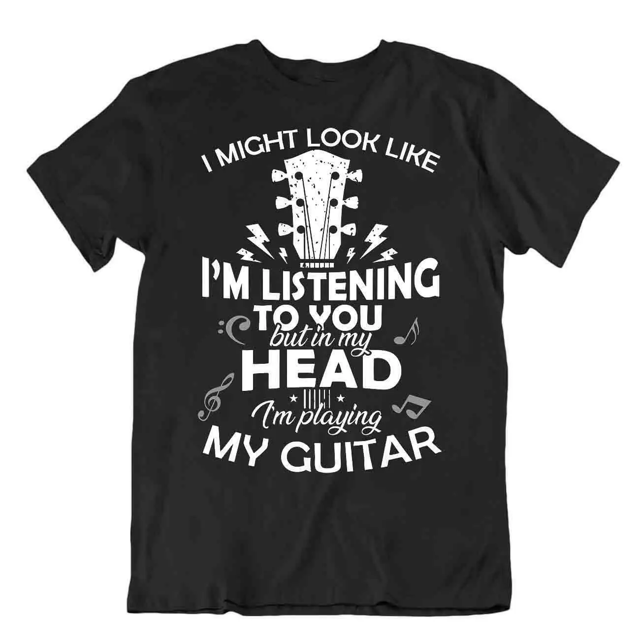 

I'm Playing My Guitar Tshirt Music And Art T-Shirt Funny Idea Gift Birtday cute