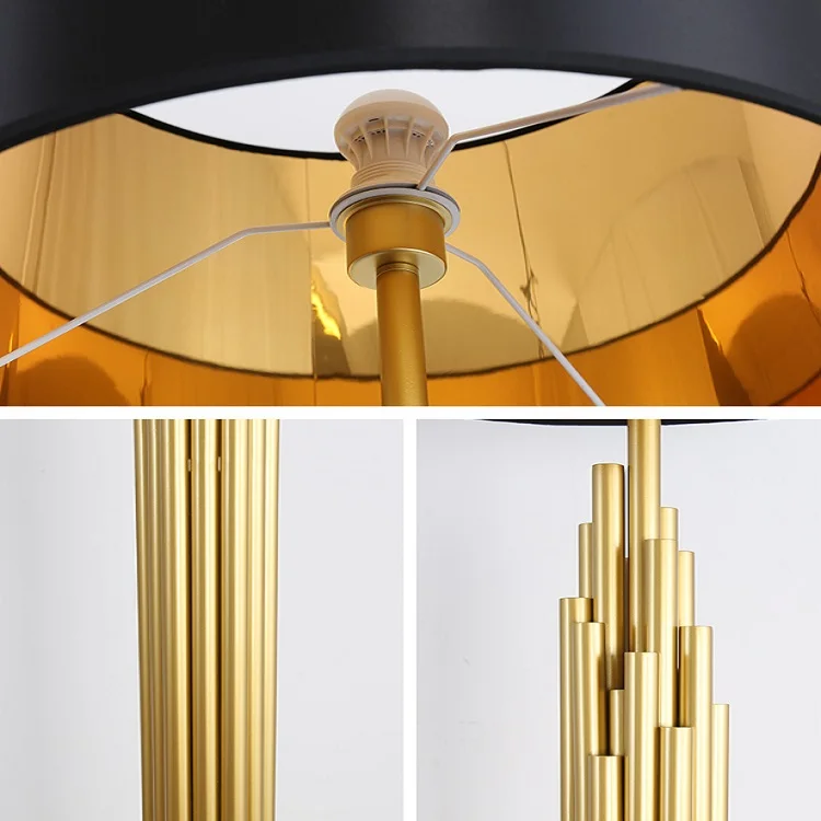 

Modern Luxury Led Floor Lamp American Living Room Floor Lights LOFT Brushed Titanium Gold Standing Lamps Office Standing Lamp