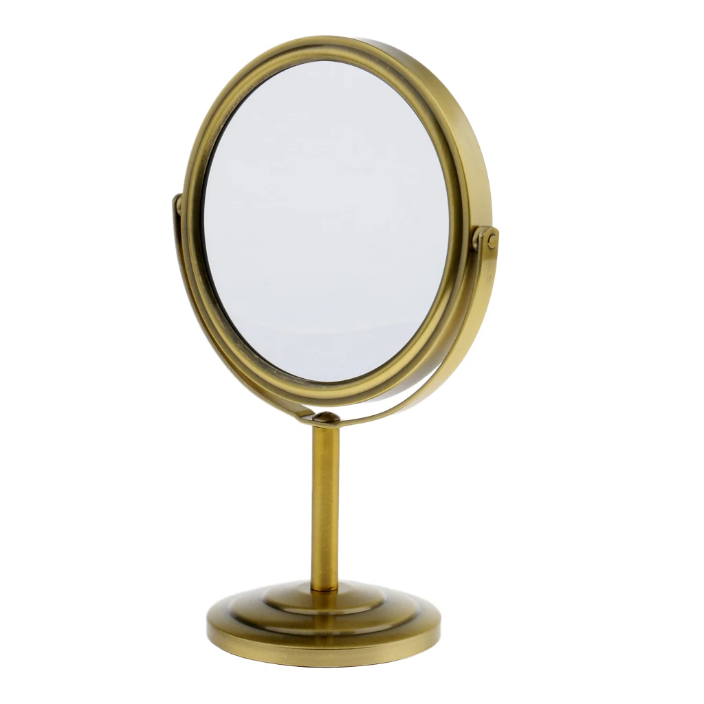 Vintage Tabletop Makeup Mirror 2 in 1 Magnifying &amp Normal Compact 360° Swivel Free Standing for Home Room Shop Use | Красота и