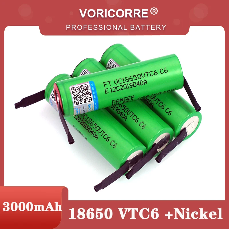 Литий-ионный аккумулятор VariCore VTC6 3 7 в 3000 мАч 18650 30 А | Электроника