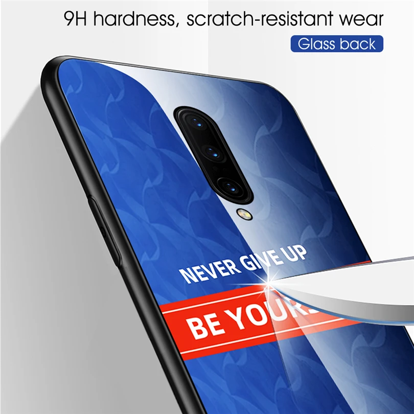 Твердость 9H чехол из закаленного стекла для телефона Oneplus 7 Уникальный дизайн