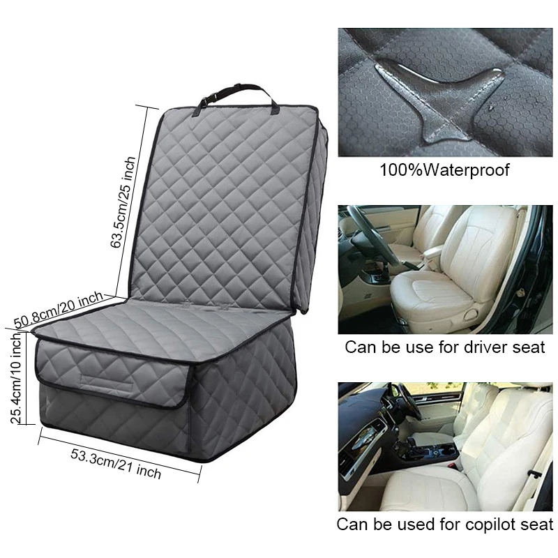 

Dog Carrier Carrying for Cats for Dogs Car Seat Dog Car Seat Cover Waterproof Travel Pet Seat Car Mat Cushion Dog Protector Pad