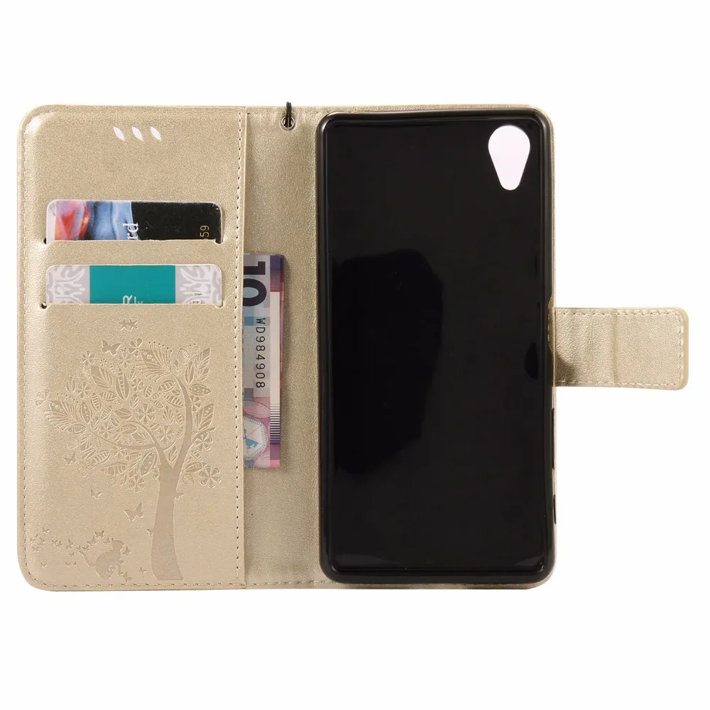 Чехол книжка 3D Tree для Sony Xperia X кожаный чехол F8132 F5122 F5121|Бамперы| |