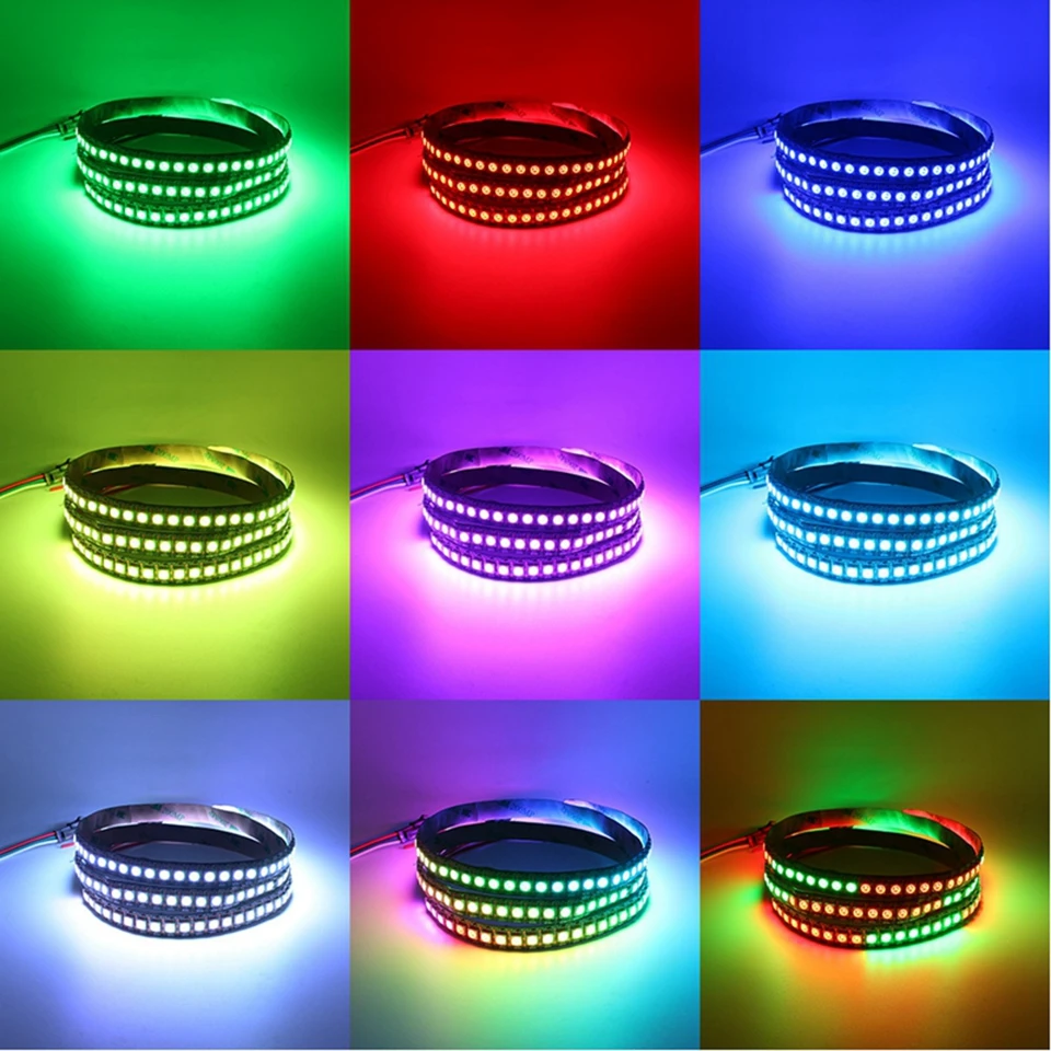 RGB Лента светодиодная WS2813(WS2812B Update) 30/60/144 пикселей/светодиодов/м|Светодиодные
