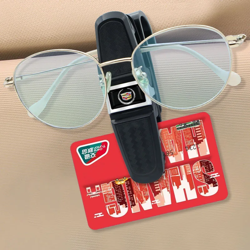 

1pcs Car Glasses Clip Automotive Emblem Goods Auto Accessories for Cadillac CTS ATS Escalade Eldorado BLS Miniatura SRX Deville
