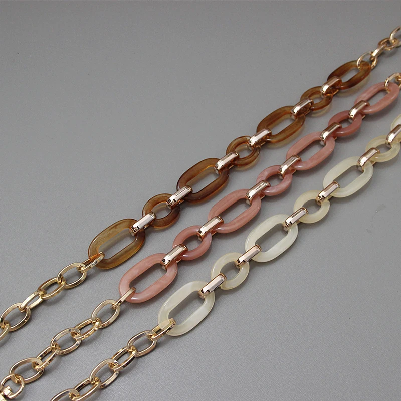 Beautiful Lady Acrylic HyunA Style Resin Bag DIY Portable Chain Vintage Dinner Bag Chain Girl Fashion Accessories