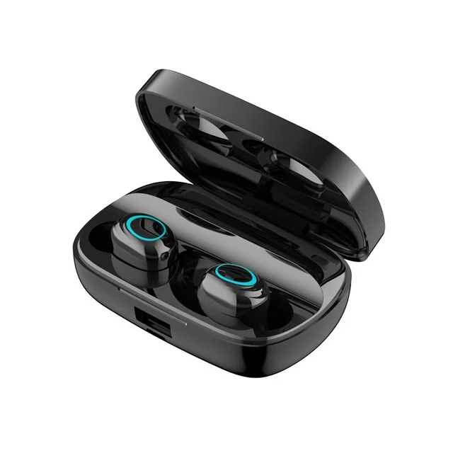 Black YPAY S11, 3500 мА/ч, внешний аккумулятор, наушники, Bluetooth, беспроводные, спорт, Inear, TWS, игровая гарнитура, шум, наушники с сенсорной кнопкой - Цвет: Black