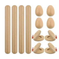 12 pcs wood hand percussion shakers musical percussion instruments for kidsegg shakersmusical rhythm stickscastanets