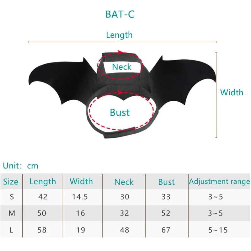 

Pet Cosplay Bat Teddy Dog Cat Transforming Costume Dressing Skills Props Dressing Up Pet Supplies for Halloween Ghost Festival