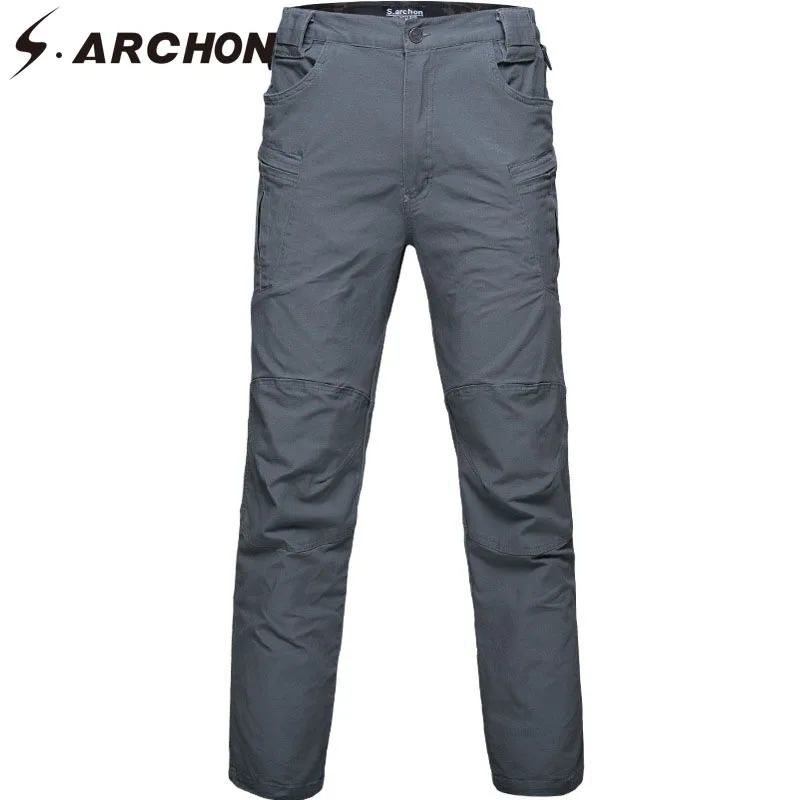 

IX8 Tactical Workout Cargo Pants Men SWAT Army Combat Military Trousers Casual Cotton Many Pockets Stretch Pants Male