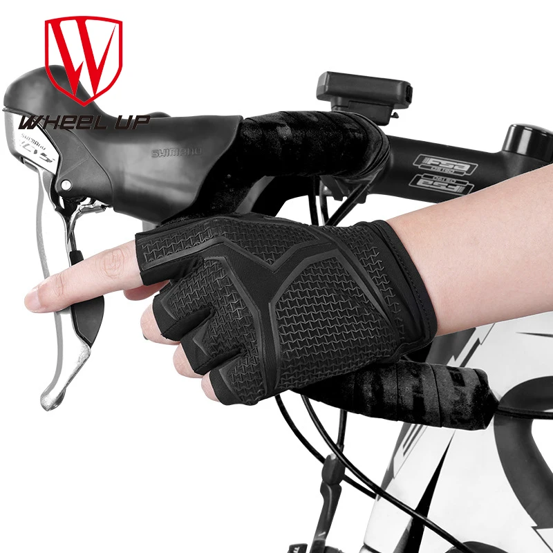 Колеса до противоударный Половина Finger перчатки MTB мотоцикла дорожный велосипед