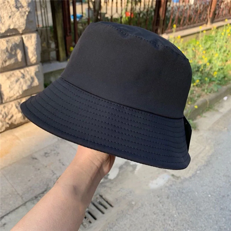 

2021New Unisex Black White Solid Bucket Hat Bob Caps Hip Hop Gorros Men women Summer Panama Cap Beach Sun Fishing boonie Hat