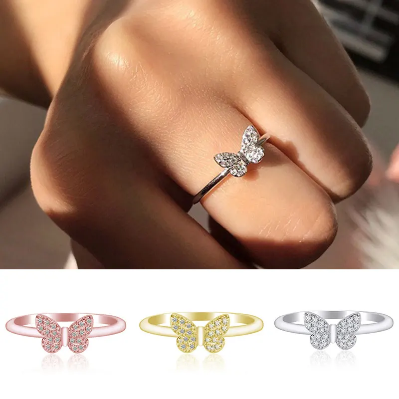 

Кольцо с кристаллами для женщин, обручальное элегантное кольцо с белым кубическим цирконием ААА, свадебная бижутерия