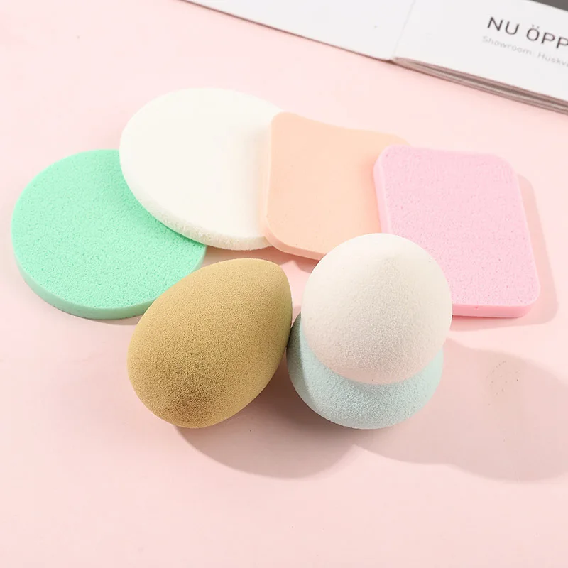 1/4/8pcs Mini Beauty Soft Makeup Sponge Puff Face Nose Facial Foundation Base Liquid Powder Blending Cosmetic Tool