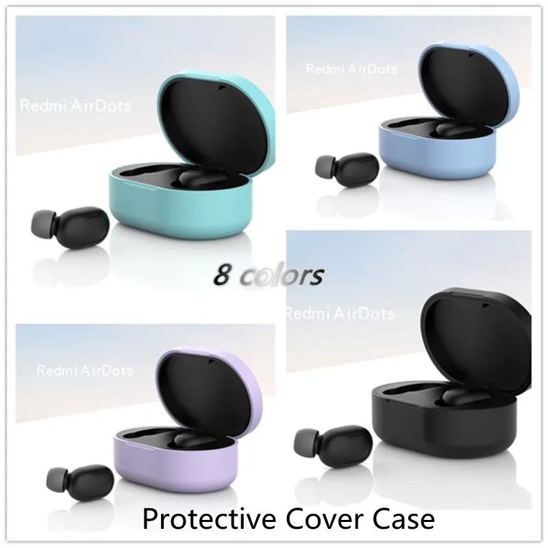 

Shockproof Protective Cover Case Soft Silicone Drop Protection Sleeve Non-slip Protective Charging Box Shell Wireless Headphone