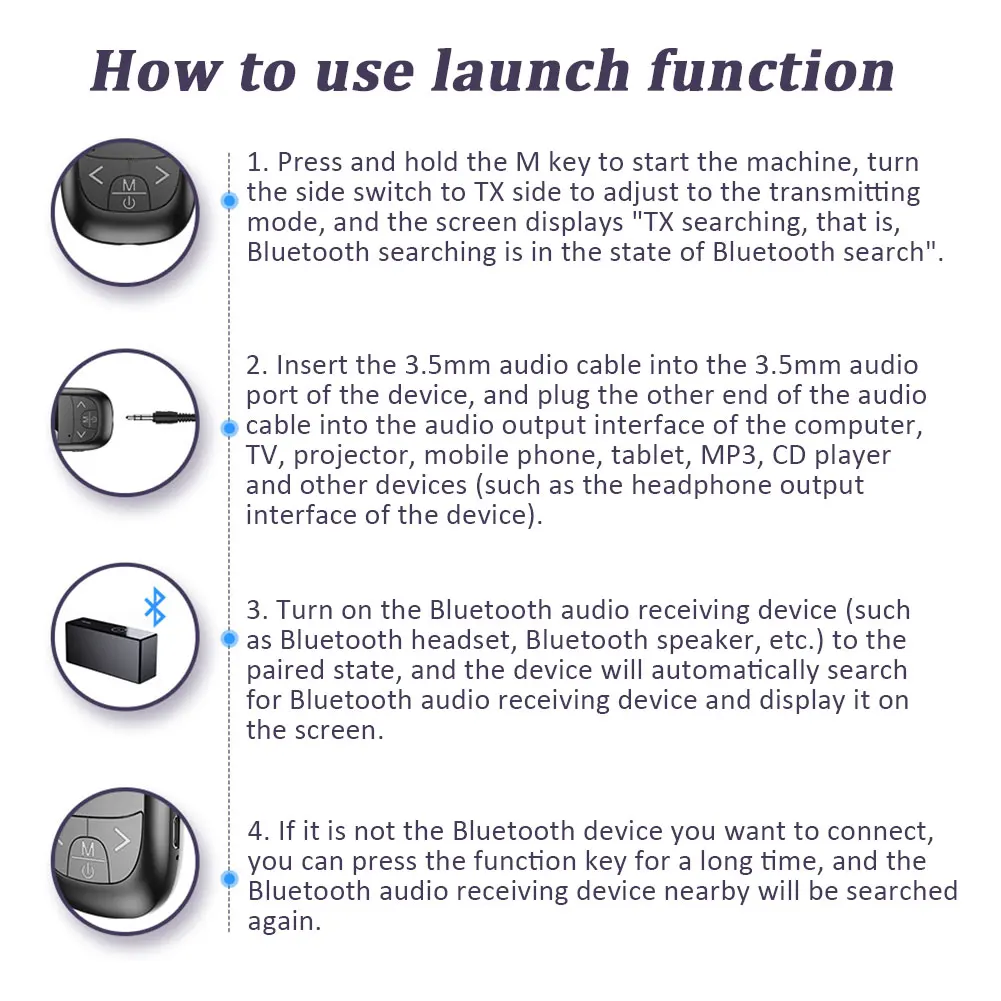 Портативный шумоподавление наушники беспроводной аудио адаптер приемник