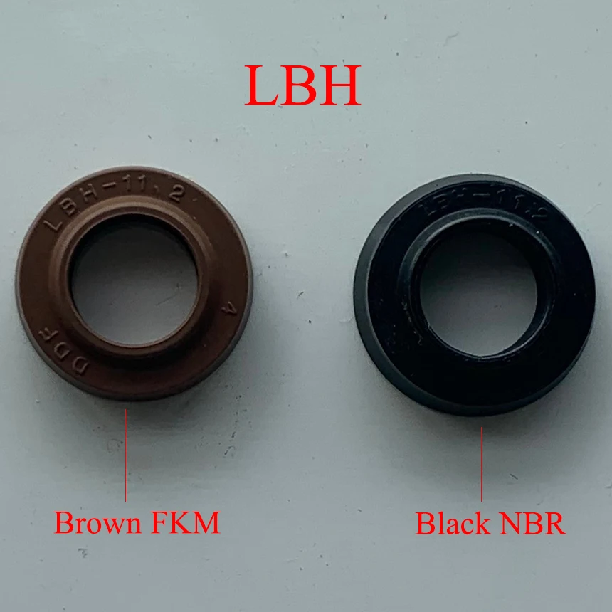 

LBH DHS 105*115*6/8 105x115x6/8 Black NBR Brown FKM FPM Rubber Dustproof Groove Lip Hydraulic Piston Rod O Ring Gasket Oil Seal