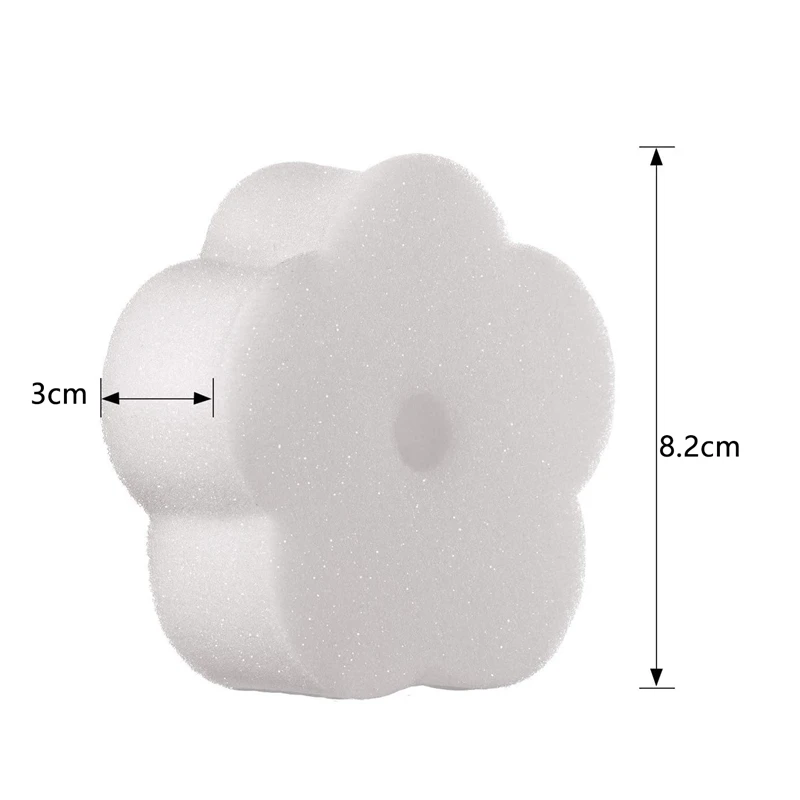 

30 Pieces Oil Absorbing Scum Sponge Flower-Shaped Oil Sponge Cleaning Tools for Hot Tub, Kitchen, Bathroom and Home Use