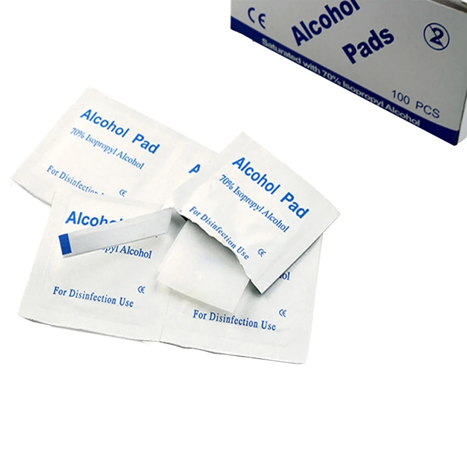1 шт. в упаковке 100 шт./упак. Портативный спиртовые тампоны колодки салфетки