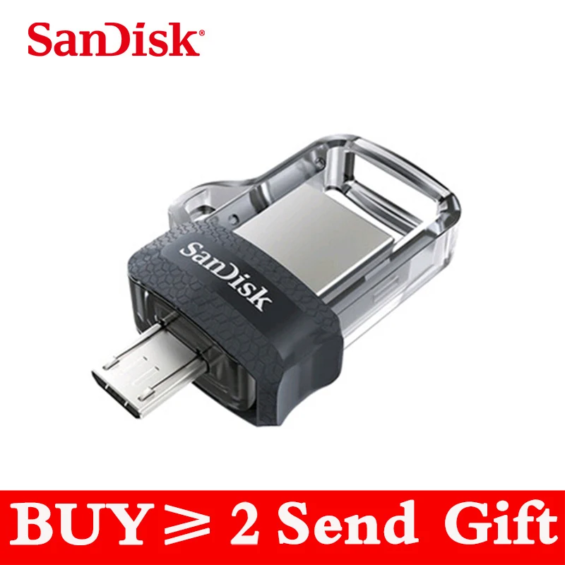 SanDisk 3 0 USB OTG флеш накопитель 32 Гб 64 128 ГБ 16 Флешка U диск для ПК/Android|sandisk usb|32gb otgusb stick |
