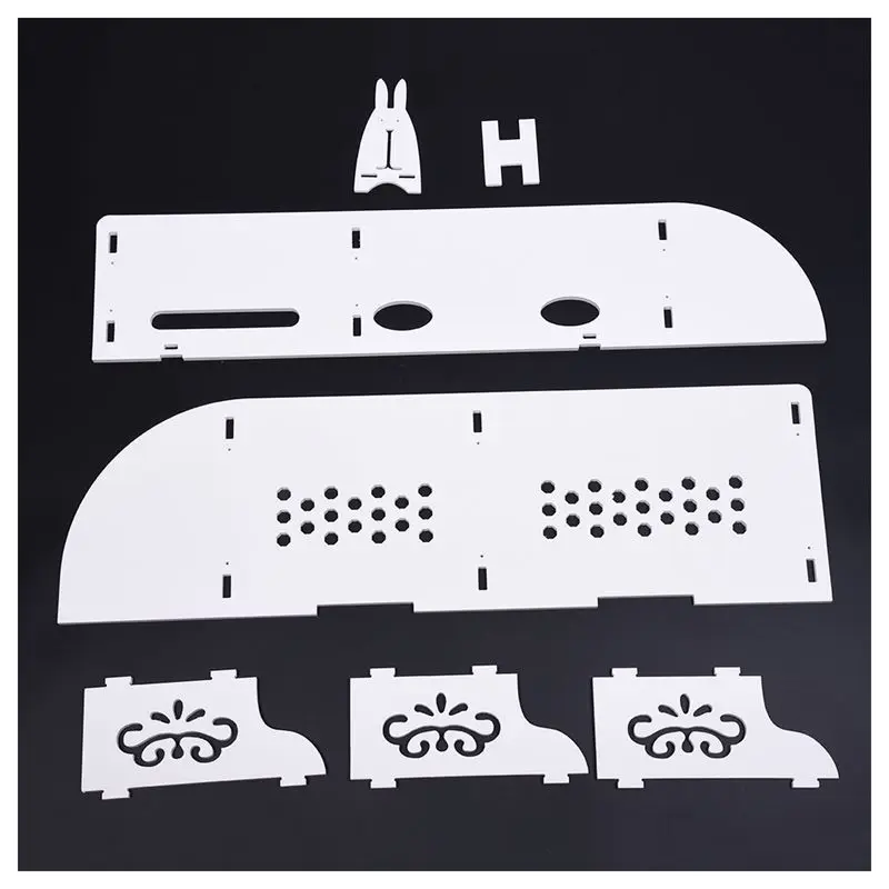 Горячая продажа полые резные 2 уровня плавающие настенные полки Skybox CD DVD книжный