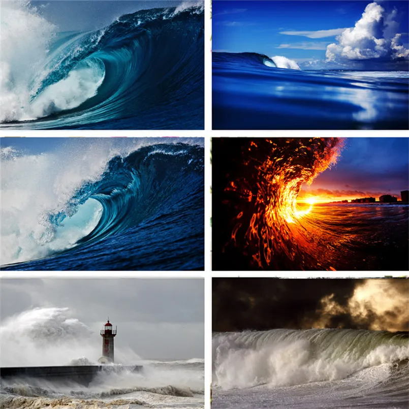 Реквизит для фотосъемки Nitree из винила морской пейзаж морские волны пляжный фон