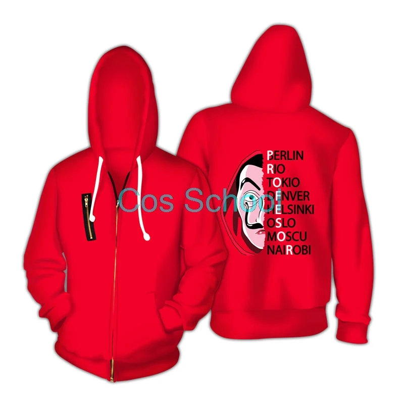 Cos School La Casa De Papel Косплей толстовки Money Heist Tokio костюмы для мужчин и женщин куртка