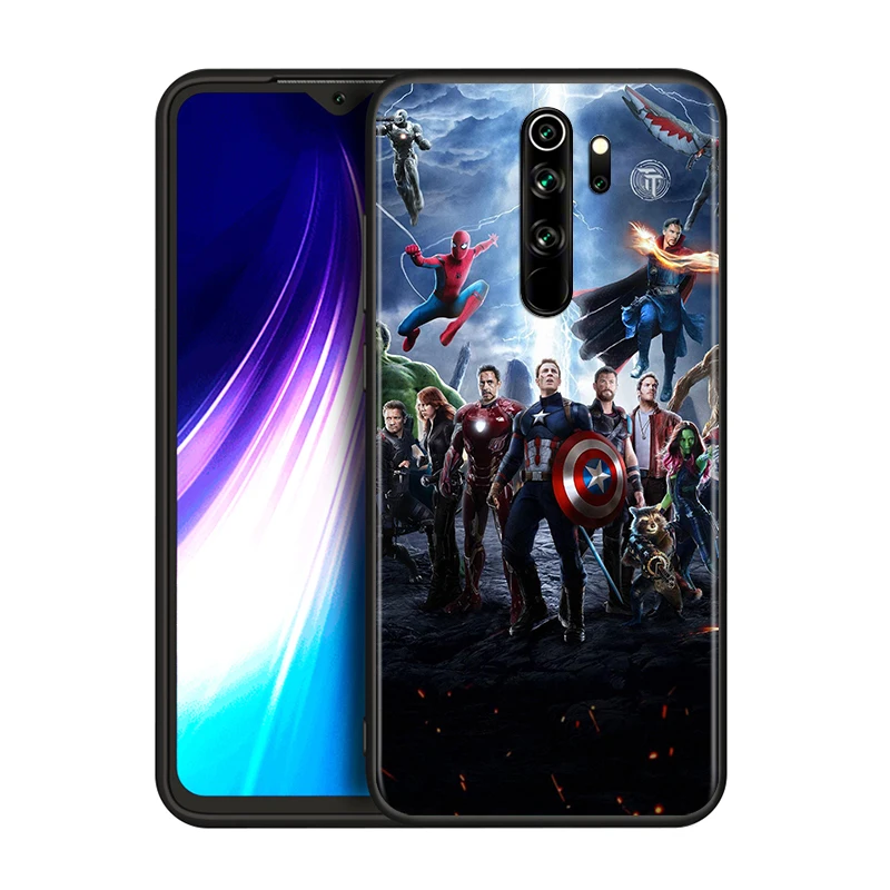 

Marvel The Avengers For Xiaomi Redmi 9i 9T 9A 9C 9 8A 8 GO 7 7A S2 Y2 6 6A 5 5A 4X Prime Pro Plus Black Phone Case