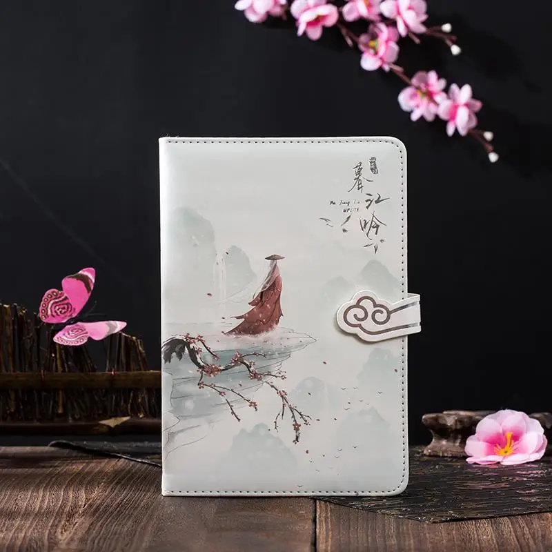 

Chinese style beautiful hand account book ancient style fresh and elegant hand-painted color page girl heart diary notebook New