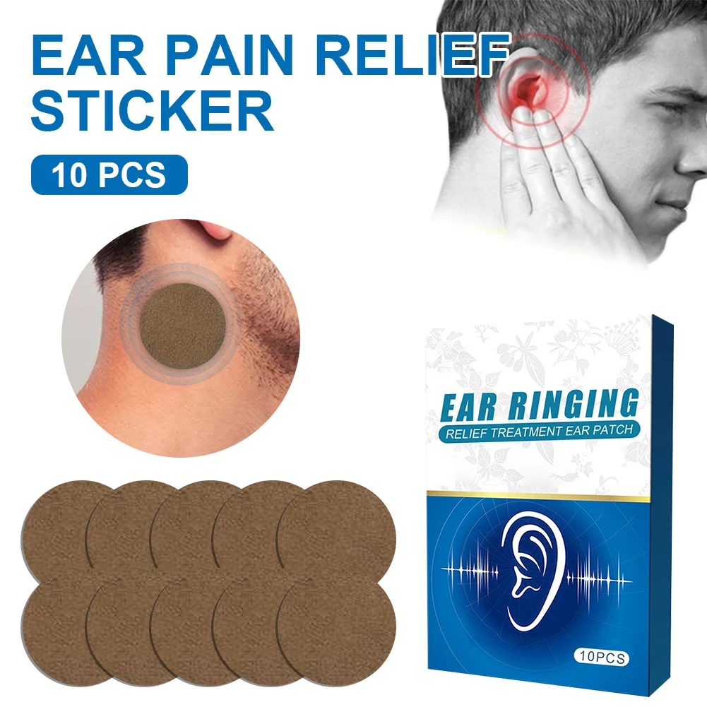 

10pcs Tinnitus Relief Treatment Ear Patch Natural Herbs Ear Pain Relief Sticker for Hearing Loss Tinnitus Pain Ear Care Hot Sale