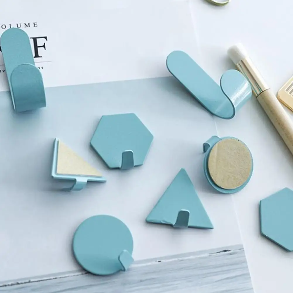 4 шт. простой очень клейкий бесшовный съемный круглый геометрический железная