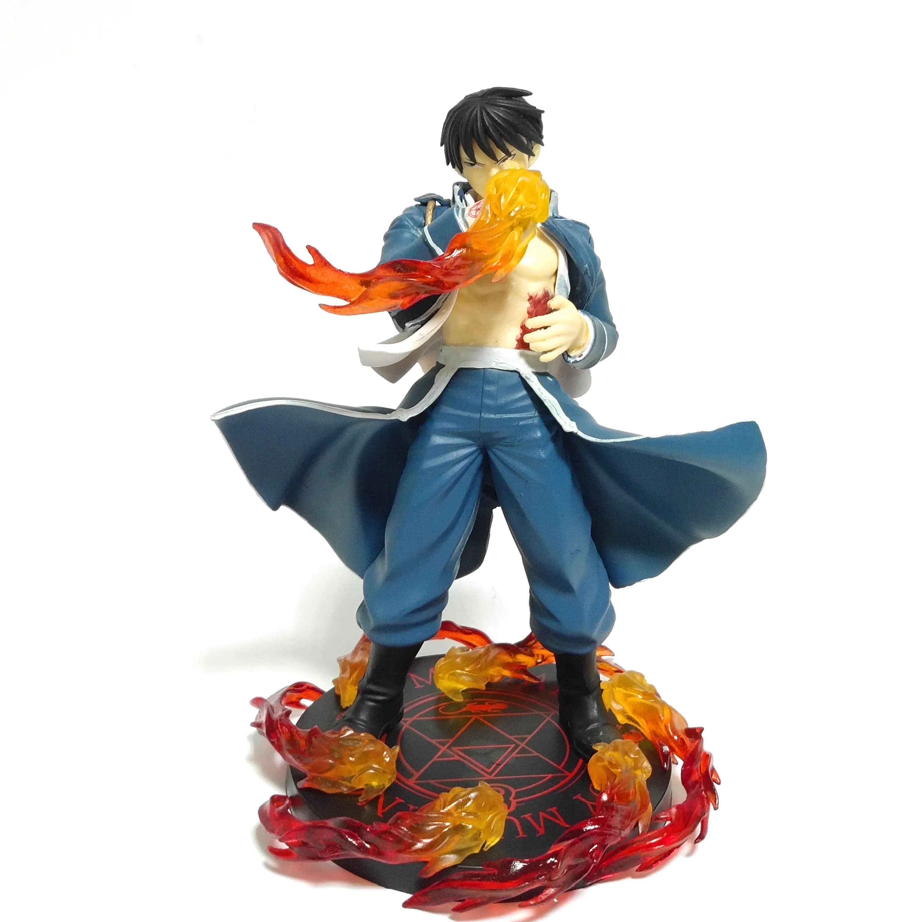 Цельнометаллическая экшн фигурка Alchemist Roy Mustang из ПВХ модель огненной сцены