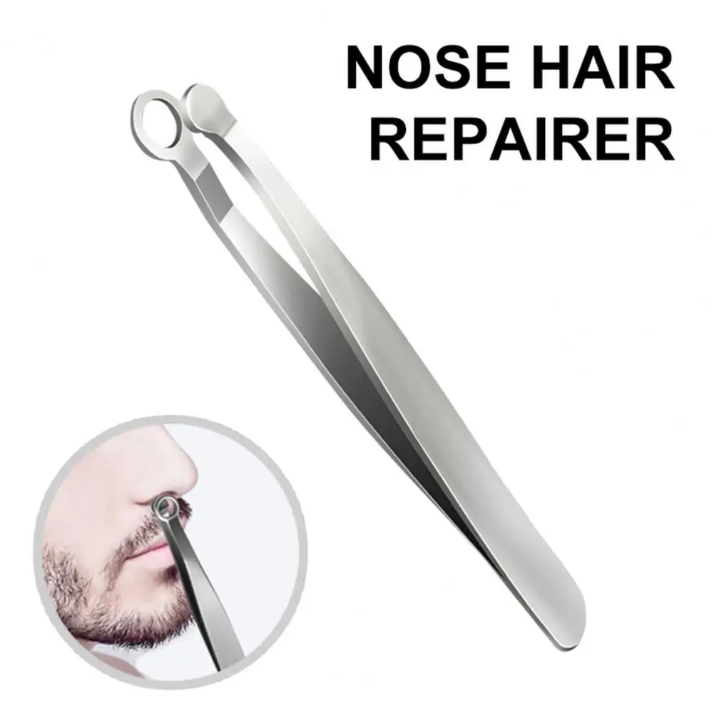

Nose Hair Clip Professional Rust-Free Stainless Steel Universal Hair Trimming Tweezers for Eyebrows