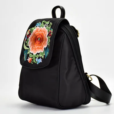 

Fashion bohemian floral embroidery small shopping backrack!Nice national prints women Cover backruck All-match casual backpacks