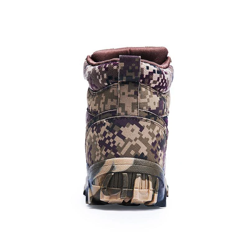Мужские Зимние ботильоны из шерсти водонепроницаемые Нескользящие камуфляжные