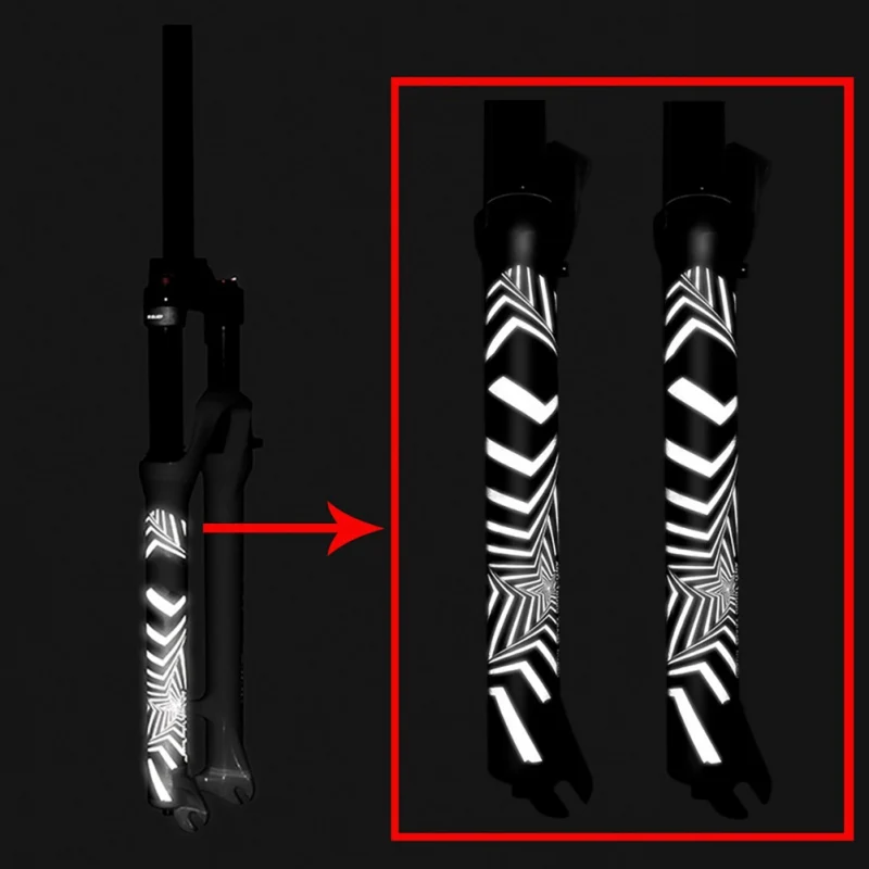 3D защита для горного велосипеда с ночным отражением устойчивая к царапинам